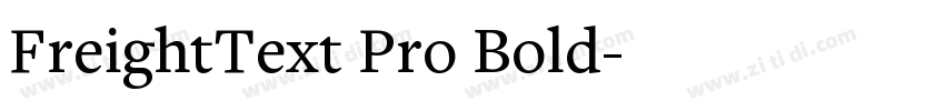 FreightText Pro Bold字体转换